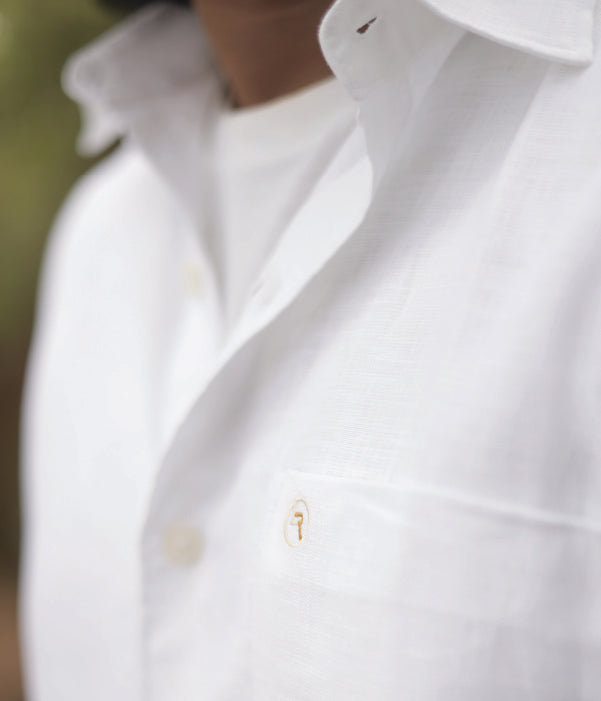 linen white shirt