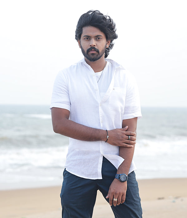 Buy Crisp Half Sleeve Line Shirt Online